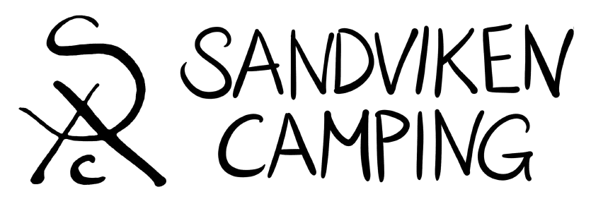 Liggende logo av sandviken sort